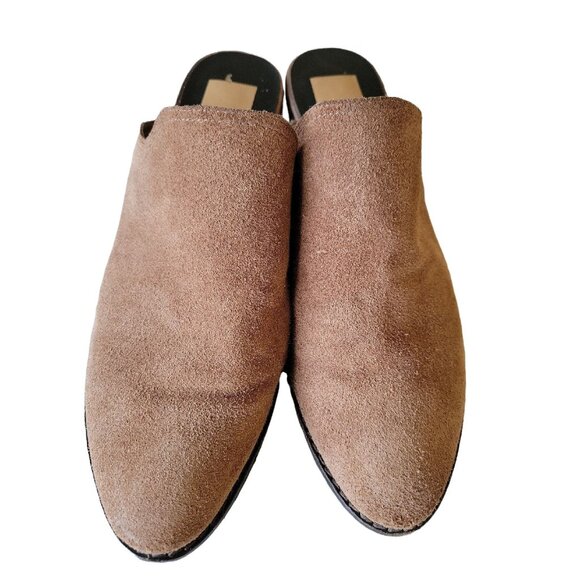 Dolce Vita Tan Shyann Suede Leather Mules Size 9.5 - Picture 8 of 9
